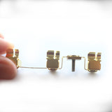 Brass stick 3 holes with screw | Parts of electric accessories | DK comec