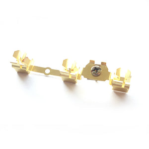 Brass stick 3 holes with screw | Parts of electric accessories | DK comec